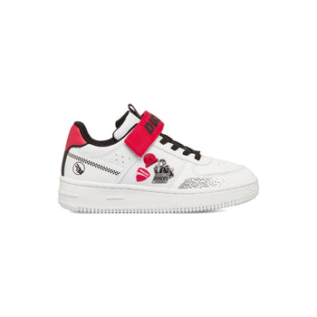 Sneakers bianche da bambino con stampa e logo laterale Ducati Bargellino 2 PS, Brand, SKU s342500210, Immagine 0